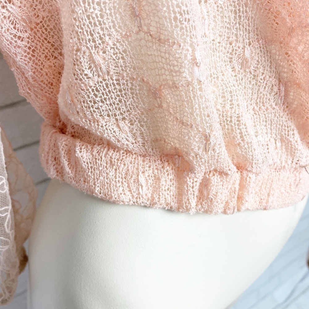 a'reve Boho Peach Lace Top - Picture 9 of 9